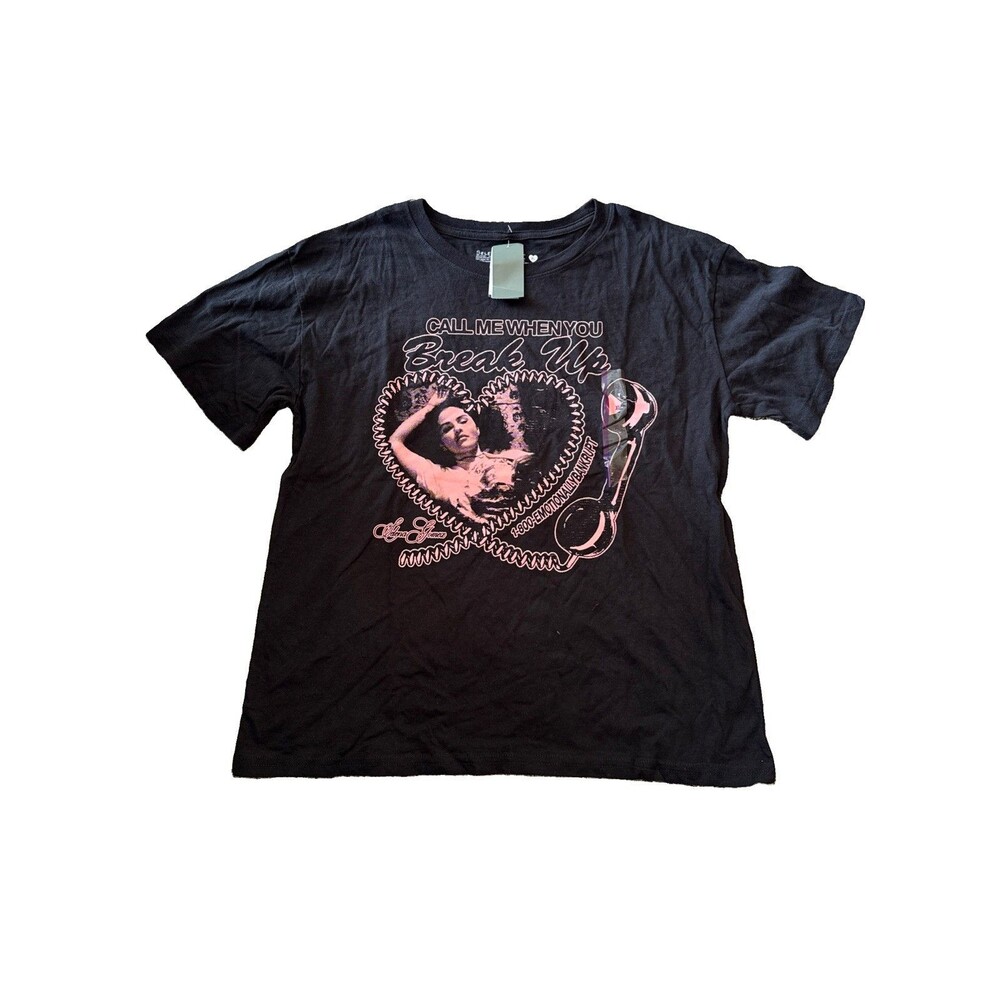 Selena Gomez “Call Me When You Break Up” Black T-Shirt Woman’s Size XL New Tags